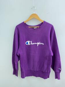 Champion◆90s/刺繍タグ/スクリプト/ロゴ/スウェット/M/コットン/PUP