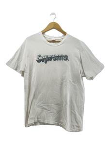 Supreme◆Tシャツ/M/コットン/WHT/袖口ほつれ・首まわりシミ有//