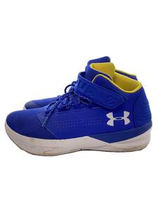 UNDER ARMOUR◆ハイカットスニーカー/28cm/BLU