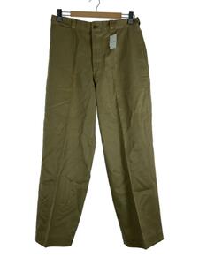 US.ARMY◆40s/M-47/KHAKI CHINO TROUSER/チノ/ガスフラッフボトム/-/コットン/KHK/無地//