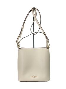 kate spade new york◆ショルダーバッグ/ハンドバッグ/レザー/WHT/無地/WKR00439