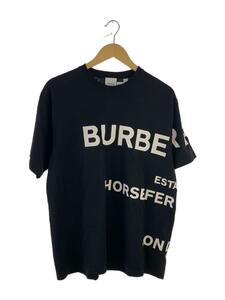 BURBERRY◆Tシャツ/M/コットン/BLK/プリント/8040694