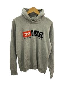 DIESEL◆パーカー/M/コットン/GRY/プリント