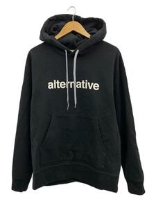 TANGTANG◆alternativeHOODIE/パーカー/XL/コットン/BLK/プリント