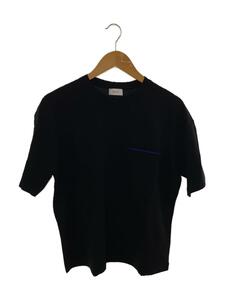 COLUMN◆クルーネックポケットTEE/Tシャツ/M/コットン/BLK/無地/41-230-13-050001