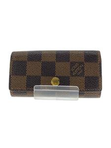 LOUIS VUITTON◆ミュルティクレ4_ダミエ・エベヌ_BRW/-/BRW/メンズ