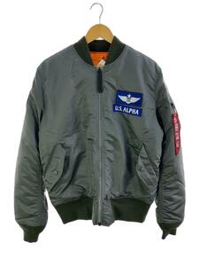 ALPHA INDUSTRIES◆フライトジャケット/XL/ナイロン/KHK/無地/TA0110-259