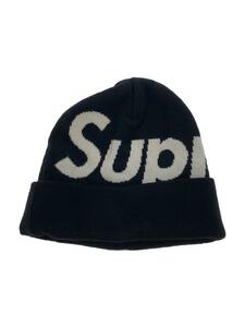 Supreme◆Big Logo Beanie/カシミヤ混/コットン/ブラック