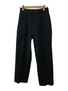 MARKAWARE◆CLASSIC FIT TROUSERS/ボトム/3/コットン/BLK/無地/A24A-04PT03C