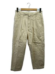 FARAH◆Two-tuck Wide Tapered Pants/30/コットン/アイボリー/FR0201-M4001