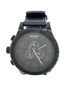 NIXON◆クォーツ腕時計/アナログ/ステンレス/BLK/BLK/THE51-30