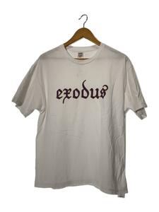 EXODUS/EXODUS LOGO T SHIRTS/Tシャツ/L/コットン/WHT