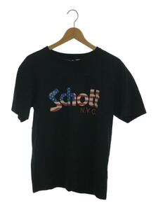Schott◆Tシャツ/L/コットン/BLK/3193060//