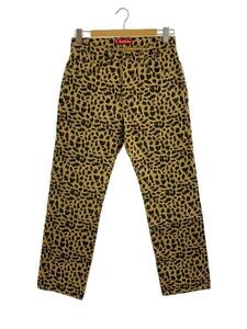 Supreme◆17SS/WASHED REGULAR JEAN LEOPARD/ボトム/30/コットン/KHK/アニマル//