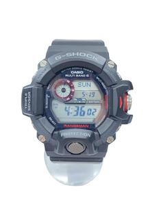 CASIO◆ソーラー腕時計・G-SHOCK/デジタル/ラバー/BLK/BLK