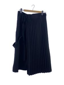 KIDILL◆23AW/FOLD PLEATS PANTS POLYESTER TWILL/スカートパンツ/46/ブラック//