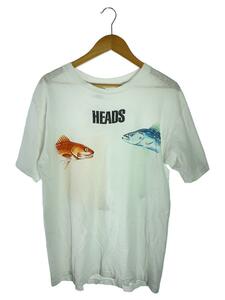 Columbia◆90S/OLD/USA製/HEADS/ニジマス/Tシャツ/L/コットン/WHT//