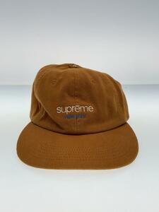 Supreme◆washed flannel 6-panel/キャップ/-/コットン/BRW/メンズ