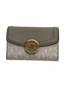 MICHAEL KORS◆キーケース/-/WHT/総柄/レディース/35S0GFTP5B