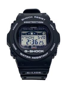 CASIO◆ソーラー腕時計・G-SHOCK/デジタル/BLK