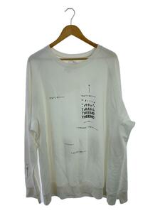 TAKAHIROMIYASHITA TheSoloist.◆スウェット/50/コットン/WHT/21AW/oversized geometric morse code crew n