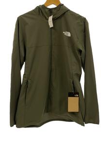 THE NORTH FACE◆ES ANYTIME WIND HOODIE_ES エニータイムウインドフーディ/L/ポリエステル/KHK