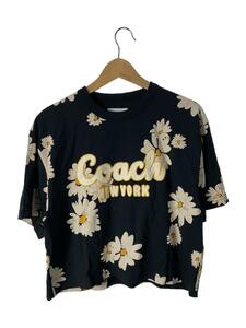 COACH◆半袖カットソー/M/コットン/BLK/cq180