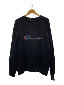 Champion◆スウェット/XL/コットン/BLK/80s/トリコタグ/ラグランスウェット