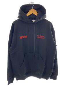 ENNOY◆23AW/×NETFLIX×スタイリスト私物/パーカー/L/コットン/BLK/AW23BRENCT02NTL