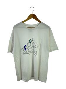 WACKO MARIA◆Tシャツ/XL/コットン/WHT/プリント