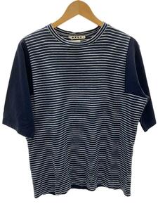 MARNI◆Tシャツ/-/コットン/NVY/ボーダー/HUMUR03EQYTCR30