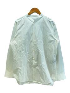 RAINMAKER KYOTO◆SHAWL COLLAR SHIRT/長袖シャツ/48/コットン/WHT/RM232-007