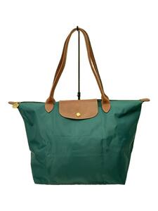 LONGCHAMP◆トートバッグ/ナイロン/GRN/無地/1899089835