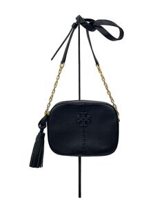 TORY BURCH◆ショルダーバッグ/レザー/BLK/64447