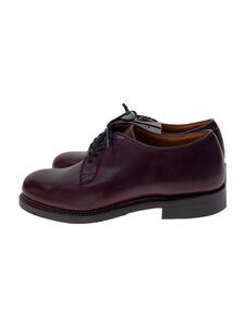 WHEEL ROBE◆PLAIN TOE BLUCHER BURGUNDY/ドレスシューズ/US7/BRD/レザー/15066