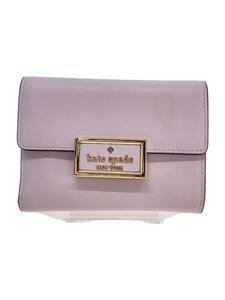 kate spade new york◆リーガン/3つ折り財布/スムースレザー/PNK/無地/レディース/KA599