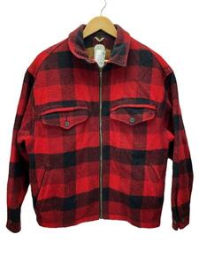 Woolrich◆ブルゾン/M/ウール/RED/チェック