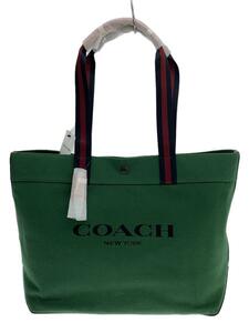 COACH◆トートバッグ/キャンバス/グリーン/C8221