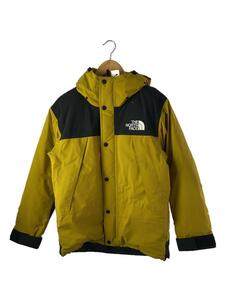 THE NORTH FACE◆MOUNTAIN DOWN JACKET_マウンテンダウンジャケット/S/ゴアテックス/YLW/無地