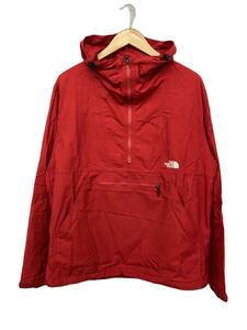 THE NORTH FACE◆COMPACT ANORAK_コンパクトアノラック/L/ナイロン/RED/無地