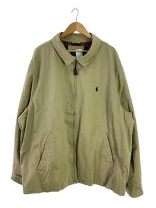 POLO RALPH LAUREN◆スウィングトップ/ジャケット/3XL/コットン/BEG/0200011514/汚れ有