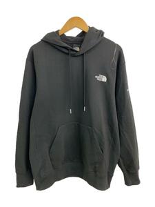 THE NORTH FACE◆SQUARE LOGO HOODIE_スクエアロゴフーディ/XL/コットン/BLK/無地