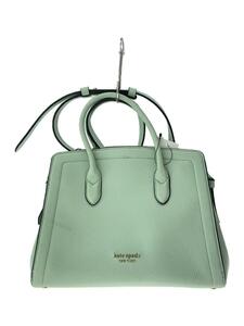 kate spade new york◆ノットミディアムサッチェル/ハンドバッグ/レザー/GRN/無地/ショルダーバッグ