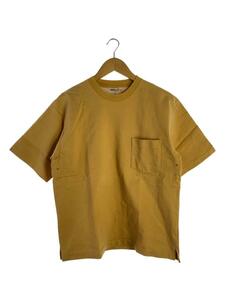 AURALEE◆STAND-UP TEE CAMEL YELLOW/Tシャツ/4/コットン/YLW/A8ST01SU