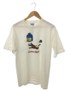 ALL SPORT◆90s/おさるのジョージ/Tシャツ/L/コットン/WHT/プリント//