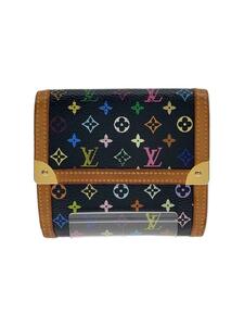 LOUIS VUITTON◆ポルト・モネ・ビエ・カルト・クレディ_モノグラム・マルチカラー_マルチカラー/PVC/マルチカラー/レディース//