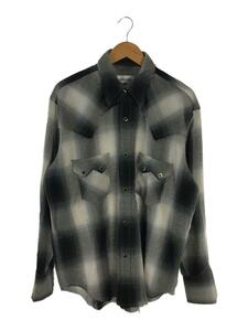 A PUZZLING HOME/長袖シャツ/4/コットン/BLK/チェック/OMBRE CHECK WESTERN