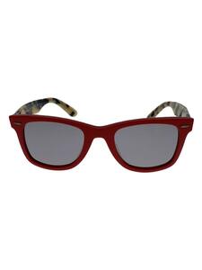 Ray-Ban◆サングラス/ウェリントン/セルロイド/RED/BLK/メンズ/RB2140-F