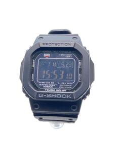 CASIO◆ソーラー腕時計_G-SHOCK/デジタル/ラバー/BLK/BLK/SS