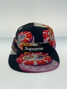 Supreme◆18AW/CASINO CAMP CAP/キャップ/-/コットン/マルチカラー/総柄/メンズ